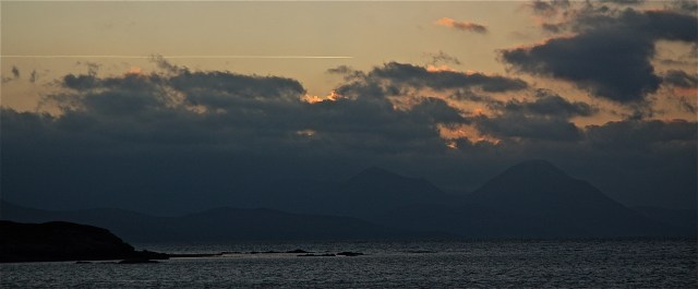 Sunset in Winter of 2012 from Front Door of Henderson House_Coillieghillie