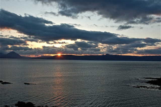Sunset Over Isle of Raasay - From Coral Beach in Winter